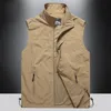 Plus Size Vests Spring Autumn Sleeveless Vest Pography Hunting Travel Fashion Casual Tactics Outdoor Jacket HA062 Men's