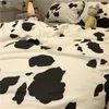 Bedding Sets King Size Set Conforter Luxury Cotton Cow Black And White Spots Duvet Cover Edredon Bed 50CS