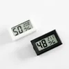 100st mini digital LCD-skärm termometer termo hygrometer fuktighet temperaturmätare kylskåp inomhus hem isbox svart vit