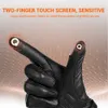 Brown Motorcycle Gloves Vintage Carbon Fiber Gloves Leather Motorbike Riding Touch Screen Motocross Moto Racing Biker Gloves Men H1022