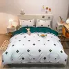 Geometric Ice Fabric Bedding Set Floral Letters Loveheart Kid Duvet Cover 220x240 Queen King Bedclothes Sheet 150