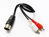 DIN 5PIN Male Plug till Dual RCA-Male Jack Plug Audio Extension Cable ca 50 cm / 2pcs