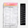 100 pcs Clear Dual Nail Forms Full Cover Quick Building Gel Mold Tips DIY Nail Extension Accessoires Manicure Tools