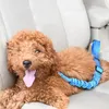 Cubiertas de asiento para el automóvil para perros Cinturón de tracción de cuerda de seguridad reflectante elástica para suministros de perros de mascotas