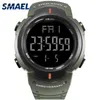 Smael Wojskowy Watch Army Fashoin Watch Mężczyźni Big Dial S Shock Relojes Hombre Casual Sport Zegarki 0915 LED Digital Watch dla mężczyzn X0524