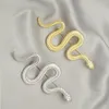 Kvinnor Män Snake Brosch Söt djur Broscher kostym Lapel Pin Gold Silver Mode Smycken Tillbehör till Presentfest