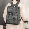 Atacado fábrica homens bolsa de ombro ao ar livre impresso lazer mochila de couro rua tendência xadrez bolsa faculdade vento grande capacidade polka dot mochilas 21091