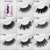 Tjock 10Sets 3D Mink Lashes 25mm Set Fluffy hela handgjorda fransar med rosa applikatorförpackningsbox pincett bulk 28mm9860054