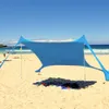 Family Beach Sunshade Lightweight Sun Shade Tent With Sandbag Anchors Comfortable For Parks & Outdoor Camping Dropshipping Y0706