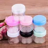 10g 15g 20g Clear Cosmetic Jar Sample Empty Container Bottle Plastic Pot Jars with Screw Cap Lid Bottles Eye Shadow Case