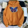 Hoodie Mens Harajuku Butterfly Autumn Men Clothing Cartoon Fleece Streetwear Fashion Sweatshirt Personality Oversize Hoodie Ropa H1227