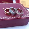 cai luxury ring womens box stainless steel rose gold couple zircon jewelry gifts for woman Accessories wholesale