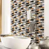 Muurstickers 10 stks 3D Marmeren Patroon Sticker PVC Waterdicht Zelfklevend Papier 30x30cm Brick Grain Bathroom Decor