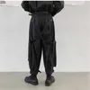 Uomo Giappone Streetwear Punk Gothic Bandage Casual Harem Pant Maschio Vintage Hip Hop Pantaloni a gamba larga Stage Abbigliamento Kimono 210715