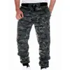 Męskie Joggers Kamuflaż spodnie dresowe Dorywczo Sporty Camo Spodnie Pełna Długość Fitness Paski Jogging Spodnie Cargo Spodnie 211201