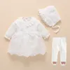 2020 robe de baptême pour bébé nouveau-né bébé fille vêtements coton princesse 0 3 6 12 mois bébé robe de baptême K7115970626