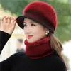 Chapeaux tricotés en polaire unisexe pour l'hiver, ensemble chaud pour le cou, écharpe épaisse et douce, extensible, pour hommes et femmes, bonnet de loisirs, nouvelle collection