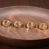 Anéis de cluster anel inicial ajustável para mulheres bohemian arco-íris zircon ouro cor letra nome dedo homens acessórios jóias kbr034