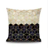 Dekorativ kuddefodral Diamond Abstrakt Figur Rhombus Tryckt Trevligt Tredimensionellt tryckkudde Fodral Lieen Materialbrev Bakgrund Kasta Pillowcases