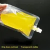 Vuxen dryckspåsar Zable Clear Bag Flask Stand Up Plastic Drink Packaging Påsar 100 ml 200 ml 300 ml6259695