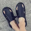 Valstone Summer Big Size Heren Sandalen Mode Lederen Lederen Casual Mannelijke Schoenen Hoge Kwaliteit Buiten Ademend Strand Slippers 210624