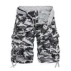 Casual Shorts Mens Camouflage Cargo Outwear Summer Quality Cotton Brand Clothing Male Sweatpants Military 210714