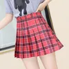 Skirts Hide Zippers Thin 3 Colors Sexy Girls Attractive Pleated Skirt For School
