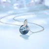 Sparkle Pendant New Dign Halsband 925 Sterling Sier Halsband för kvinnor Smycken Halsband Eternal Time Accsory