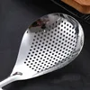 Cucchiai da cucina filtro scolapasta cucchiaio per schiumarola per cucinare in acciaio inossidabile a fessura con filtro per scrematura filtrante con foro per appendere
