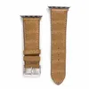 Top Projektanci Zegarek Zegarek Zegarek Pasek 42mm 38mm 40mm 44mm Iwatch 1 2 3 4 5 6 Zespoły Skórzany Bransoletka Bransoletka Projektant Mody Nadgarstek Print Paski Luksusowy Watchband