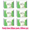 6 Packages 120pcs CooJooF Anion Sanitary Napkins Paper towels Panty Liner day use 5pcs/pack 350mm/pc No Fluorescent Agent DayLiner