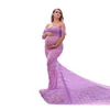 Maternity Photography Props Dresses For Sexy Photo Shoot Lace Maxi Maternity Gown Clothes For Pregnant Women Lace Dress Vestidos Q0713