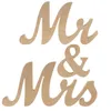 기타 예술과 공예 목재 Mrs Mrs Wedding Props 영어 단어 실버 골드 로즈 반짝이 어머니 유럽 스타일 장식품은 커스터마이징 할 수 있습니다.