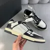 SKEL-TOP Sneakers 2021 Luxury Designer Men Spring Shoes Leather Bones Applique Upper EVA Footbed low-top High-top Sport Shoe Fashionable Top Quality Size 38-45