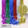 Métallique Feuille Tinsel Fringe Rideau Anniversaire De Mariage Bachelorette Partie Décoration Adulte Anniversaire Photographie Toile De Fond 1X2M