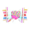 Meninas barrettes lollipop butterfly forma clipes hairpins de couro infantil grips crianças embrulhadas clipe de cabelo de segurança cabelos 9277681