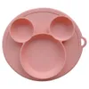 NOUVEAUSilicone Enfants Cartoon Vaisselle Ensemble Bébé Dîner Bol Enfant Dîner Assiette Bébé Formation Bol Cuillère Fourchette Chute Bébé Fournitures RRD11636