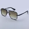 Männer berühmte Markendesigner Sonnenbrille Mode Luxus Gold Vintage Retro Frame Square Metal Form Frauen Mann Randless klassische Sonnenbrille Brille UV Objektiv Orginal Box 121