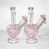 beautiful love Glass Water Pipe hookah bowls heart shaped glass bongs oil rig thickness Smoking dry herb vape bong dab rigs with bowl downstem