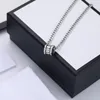 Heren Zilveren Ketting Voor Vrouwen Luxe Designer Sieraden Dames Ontwerpers Ketting Kettingen Hangende Feestaccessoires Paar Stijl Met Letter