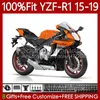 TRABALIFICAÇÃO DE INJEÇÃO PARA YAMAHA YZF-R1 YZF R1 1000CC 2015-2019 104No.143 YZF R1 Laranja preta 1000 YZF-1000 2015 2016 2017 2018 YZF1000 YZFR1 15 16 17 18 19 19 Justos