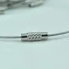 10 teile/los 1mm Stahldraht Kabel Schnur Seil Kette Choker Armband Schmuck Diy Erkenntnisse Mithelfer 9 zoll Großhandel Q0719