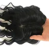 13x12cm Virgin Wavy Hair Base Seta Topper clip in parte centrale Capelli di colore naturale Toppers per le donne 6-18 pollici