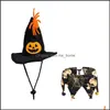 Other Dog Supplies Pet Home & Garden Aessories Halloween Hood For Cat Funny Caps Party Cosplay Decoration Clothing Holiday Games J0918 Drop