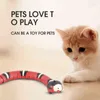 Smart Sensing Cat Zabawki Interaktywne Automatyczny Eletronic Wąż Kot Teaser Kryty Play Kitten Toy USB Akumulator dla kotów Kotki 211122