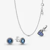 Gioielli firmati Collana in argento 925 con ciondolo a forma di cuore Pandora Happily Ever After Orecchini e set di gioielli Collane d'amore Charms in stile europeo Perle di Murano