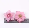 Flor Artificial 4,5 cm Rosa de seda Cabeça para Casamento Casa Ano Novo Decoração Diy Garland Scrapbook Caixa de Presente Craft Flor GC512
