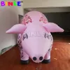 PVC airtight giant inflatable pig balloon with colorful printings outdoor mascot canival animal decoration for parade events