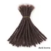 Extensions de cheveux Dreadlocks faites à la main noir Reggae synthétique Crochet tressage torsion cheveux pour Afro femmes et hommes