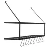 Mount Mount Mount Garnek i Pani Uchwyt Hak Rack Wiszący Kuchenna Półka Organizator Cookware